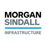 Morgan Sindall Infrastructure logo in a white circle