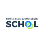 Supply Chain Sustainability School logo in a white circle