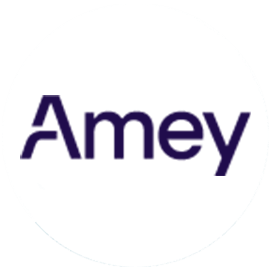 Amey logo in white circle