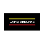 Laing O'Rourke logo in white circle