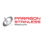 Paragon Stainless Products logo in a white circle