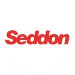 Seddon logo in white circle