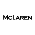 Mclaren logo in white circle