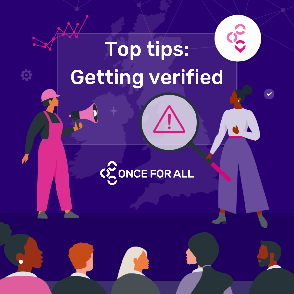 Marketplace Live Seminar from Once For All image with the title Top tips: Getting verified highlighted