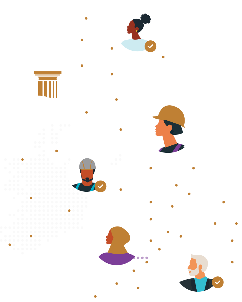 Bronze Membership UK Map Illustration