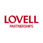 Lovell Partnerships logo in white circle