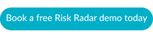 blue call to action button "Book a free Risk Radar demo today"